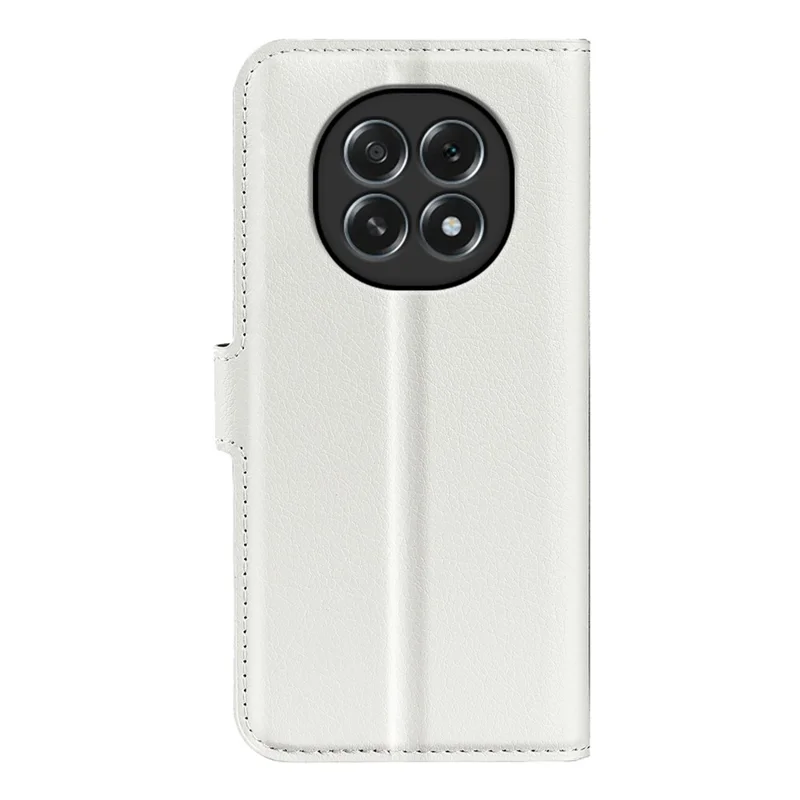 For Oppo F29 5G Case Litchi Texture Shockproof Leather Wallet Phone Cover - White
