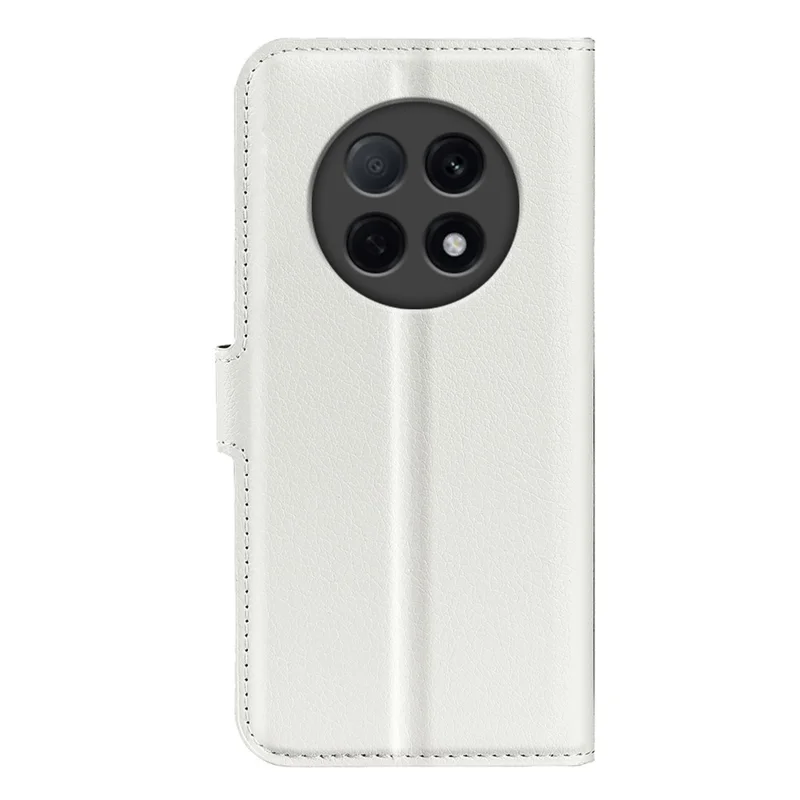 For Oppo F29 Pro 5G Case Litchi Texture Shockproof Leather Wallet Phone Cover - White