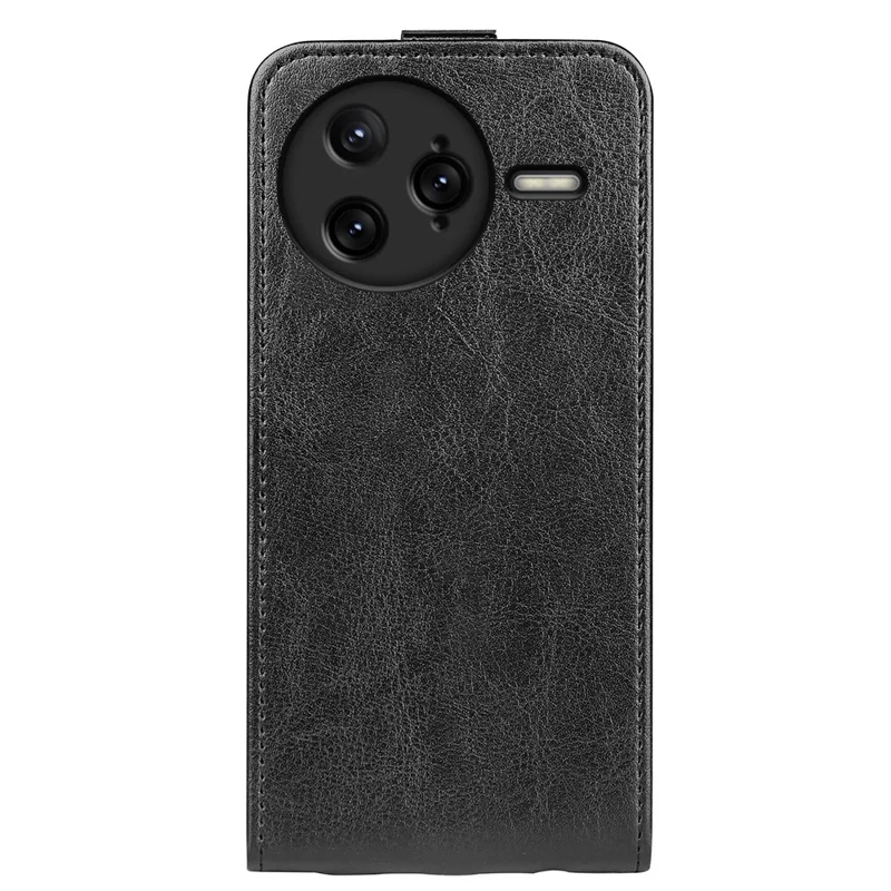 For Xiaomi Redmi K80 Pro 5G Case with Card Slots Vertical Flip Leather Phone Cover - Black