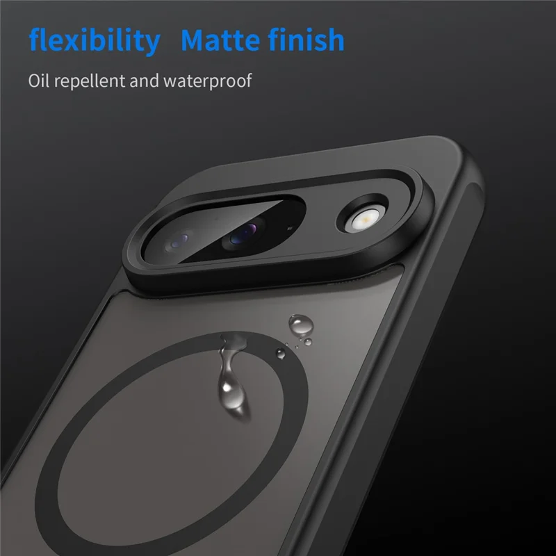 Compra a granel para funda de Google Pixel 9 compatible con MagSafe, antigolpes, de PC + TPU - Negro