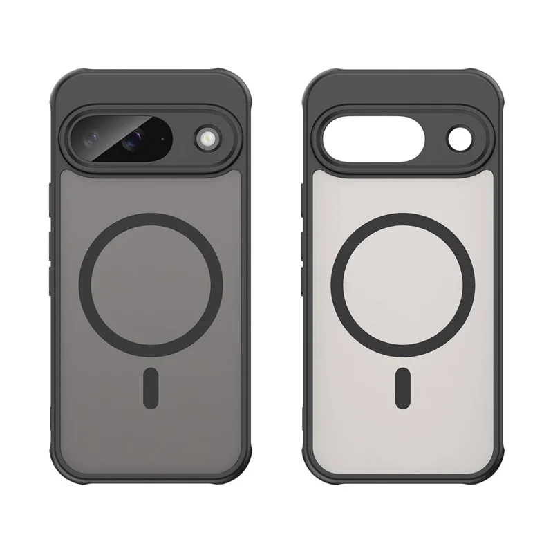 Compra a granel para funda de Google Pixel 9 compatible con MagSafe, antigolpes, de PC + TPU - Negro