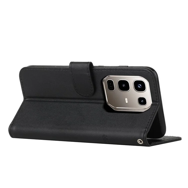 For Infinix Note 50 4G / 50 Pro 4G Case Leather Stand Protective Phone Cover - Black