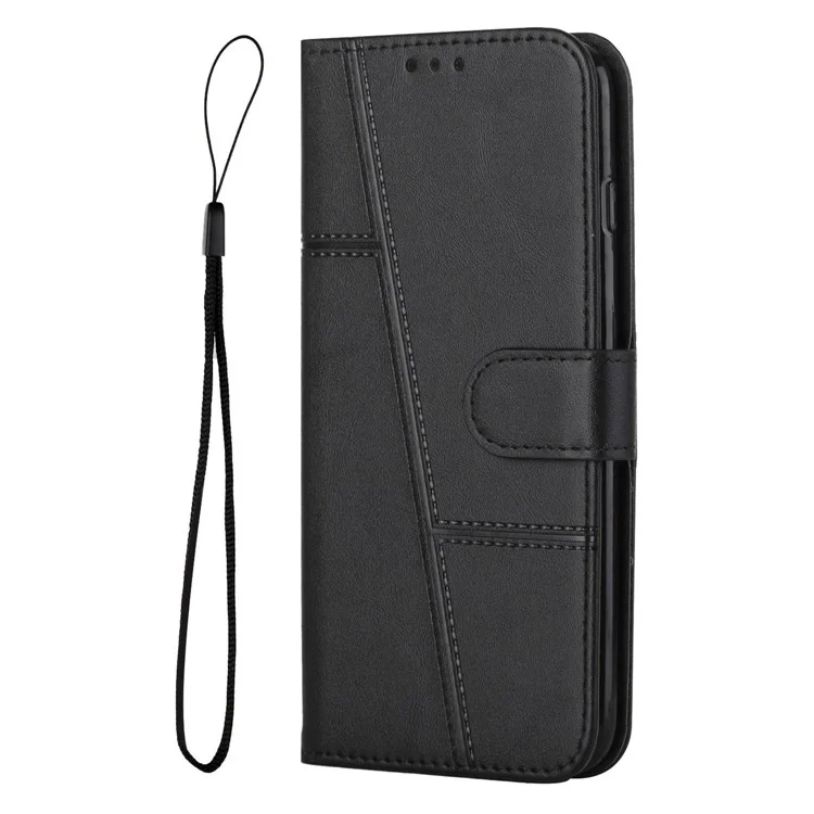 For Infinix Note 50 4G / 50 Pro 4G Case Leather Stand Protective Phone Cover - Black