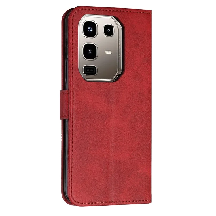 For Infinix Note 50 4G / 50 Pro 4G Case Leather Stand Protective Phone Cover - Red