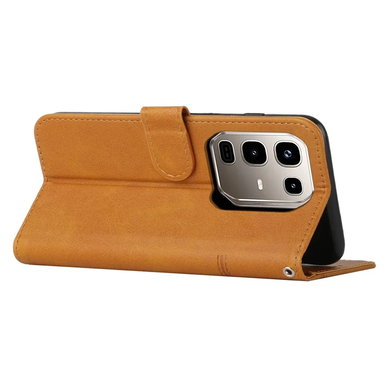 For Infinix Note 50 4G / 50 Pro 4G Case Leather Stand Protective Phone Cover - Yellow