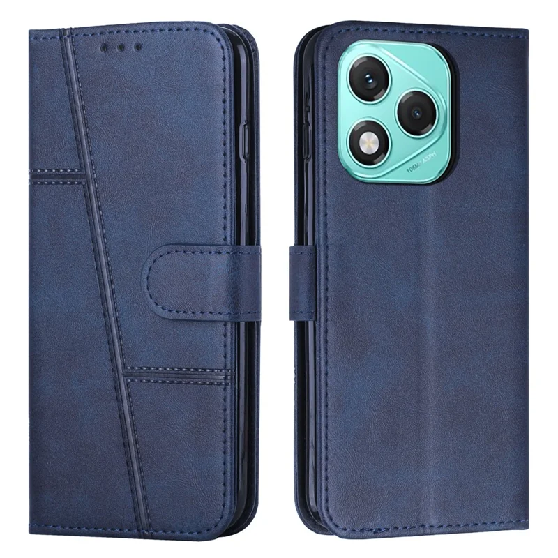 For Honor 400 Lite 5G Case Leather Stand Protective Phone Cover - Blue