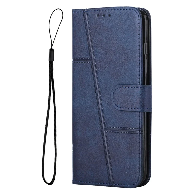 For Honor 400 Lite 5G Case Leather Stand Protective Phone Cover - Blue