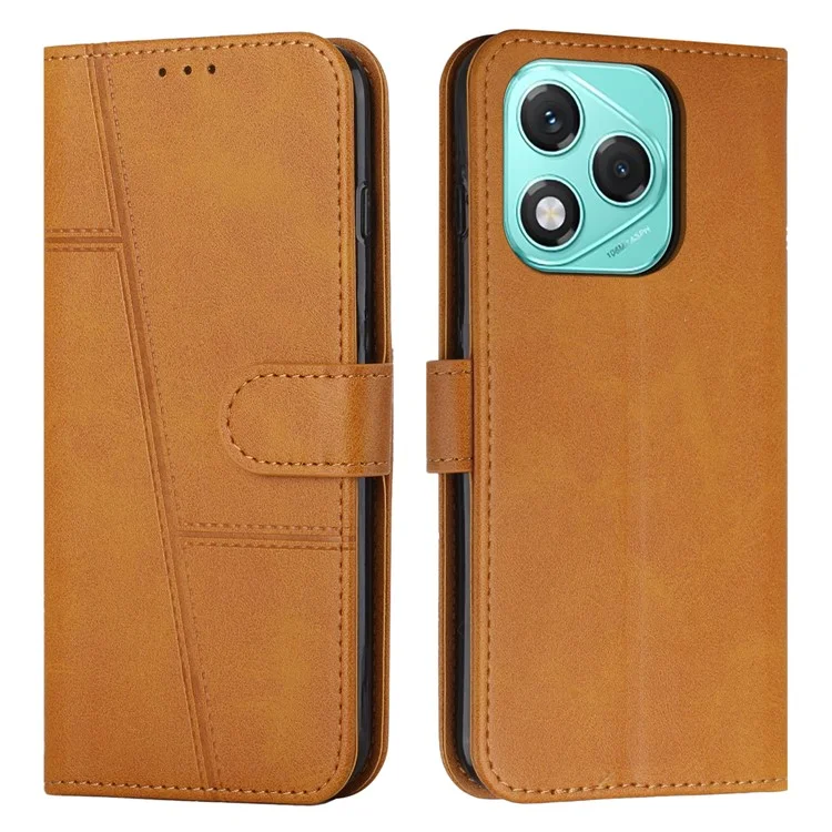 For Honor 400 Lite 5G Case Leather Stand Protective Phone Cover - Yellow