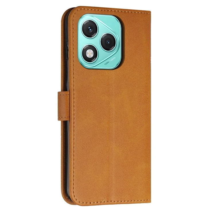 For Honor 400 Lite 5G Case Leather Stand Protective Phone Cover - Yellow