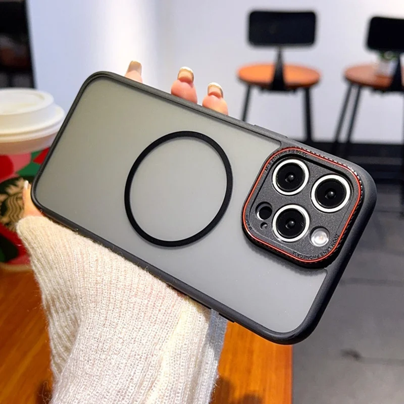 Capa para iPhone 16 Pro Max Compatível com MagSafe TPU + Capa Traseira de Telefone Fosca de PC