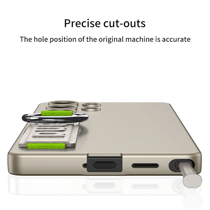 GKK For Samsung Galaxy S25 Ultra Case with Silicone Hand Band Hard PC Phone Back Cover - Black