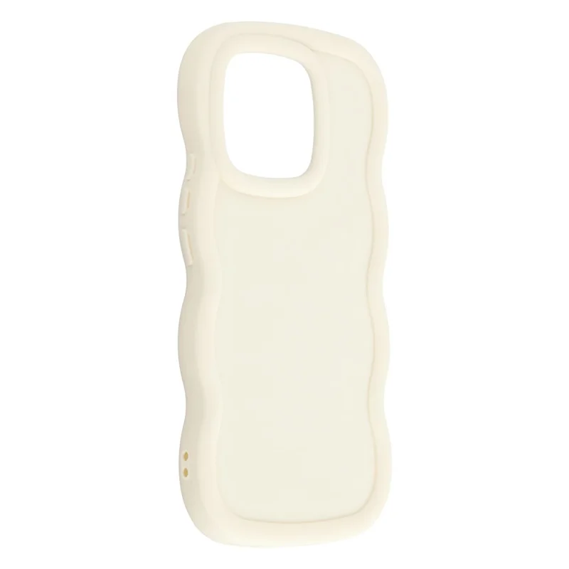 For Honor X8c 4G Case TPU Protective Phone Cover Unique Curly Wave Frame - White