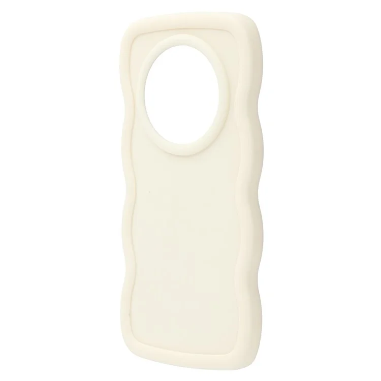 Capa de Telefone Para Honor X9c 5G / Magic7 Lite 5G / X60 Pro 5G Capa Protetora de TPU Moldura Ondulada Única - Branco