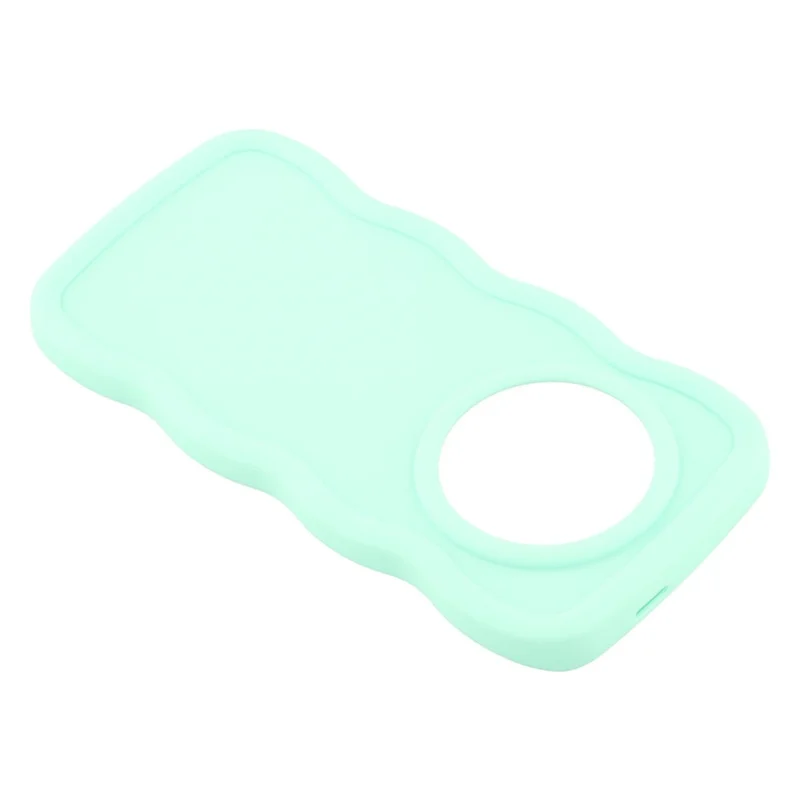 Phone Case For Honor X9c 5G / Magic7 Lite 5G / X60 Pro 5G TPU Protective Cover Unique Curly Wave Frame - Light Green