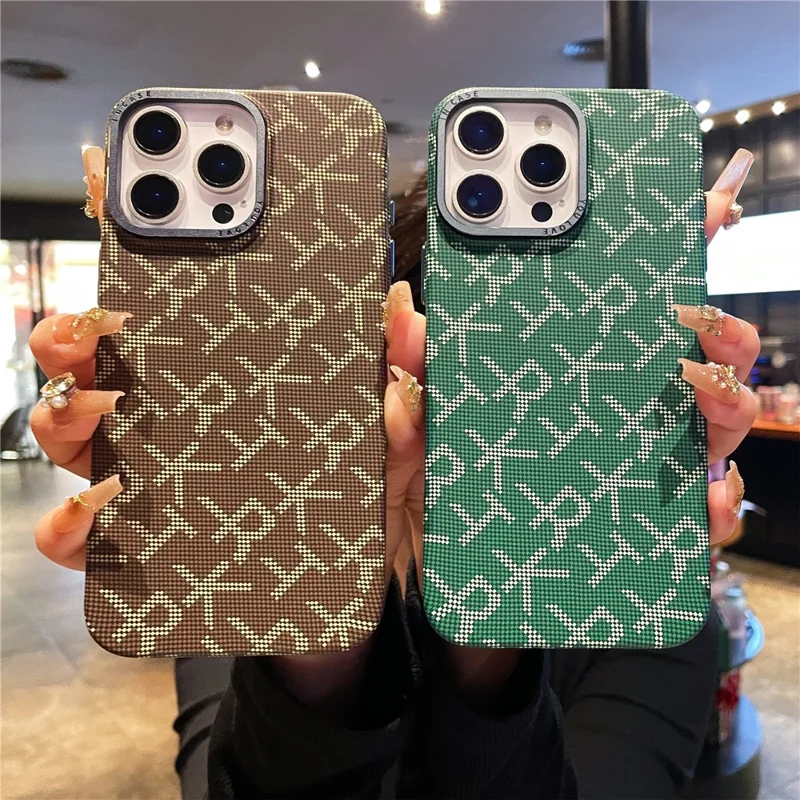 For iPhone 16 Pro Max Case Creative Pattern Hard PC Phone Back Cover - Green