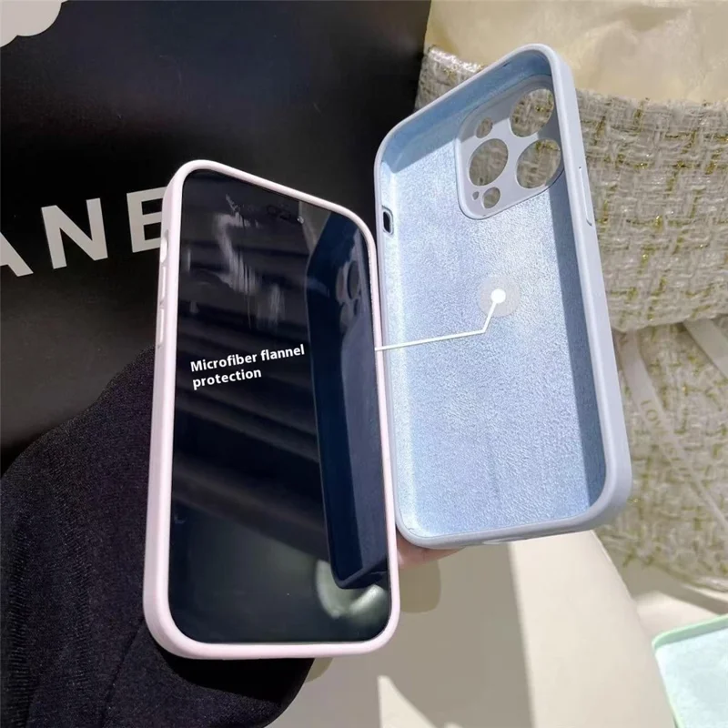 Bulk Purchasing For iPhone 13 Pro Max Case Precise Cutouts 2.0mm TPU Fiber Lining Phone Cover - Ivory White