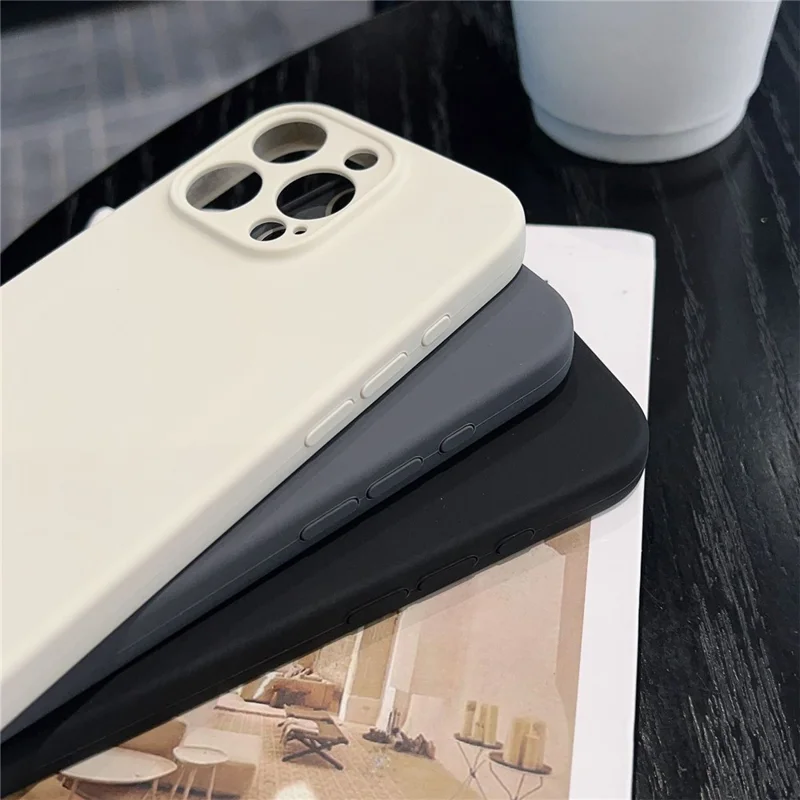 Bulk Purchasing For iPhone 13 Pro Max Case Precise Cutouts 2.0mm TPU Fiber Lining Phone Cover - Ivory White