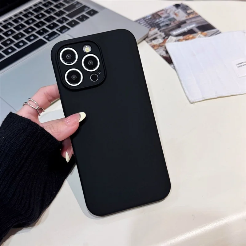Bulk Purchasing For iPhone 15 Pro Case Precise Cutouts 1.6mm TPU Shockproof Phone Cover - Black