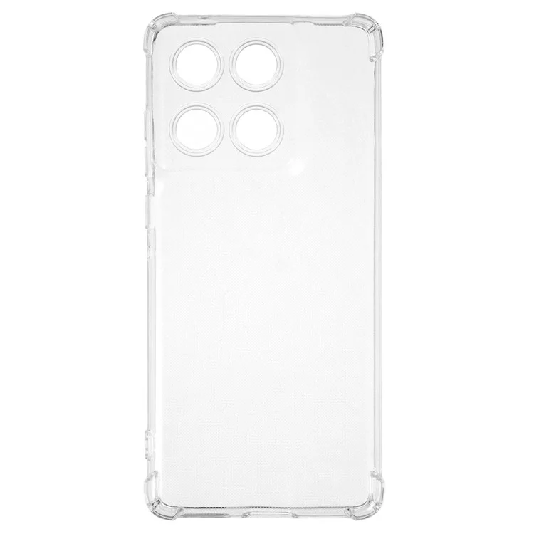 Funda para teléfono Motorola Edge 60 Fusion 5G Reforzada en las cuatro esquinas Cubierta transparente de TPU anti caídas