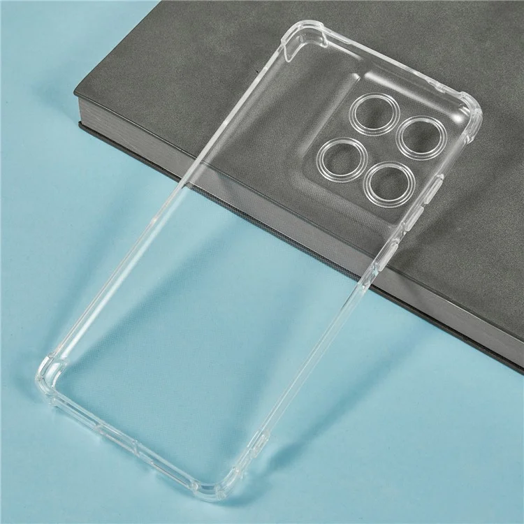 Funda para teléfono Motorola Edge 60 Fusion 5G Reforzada en las cuatro esquinas Cubierta transparente de TPU anti caídas