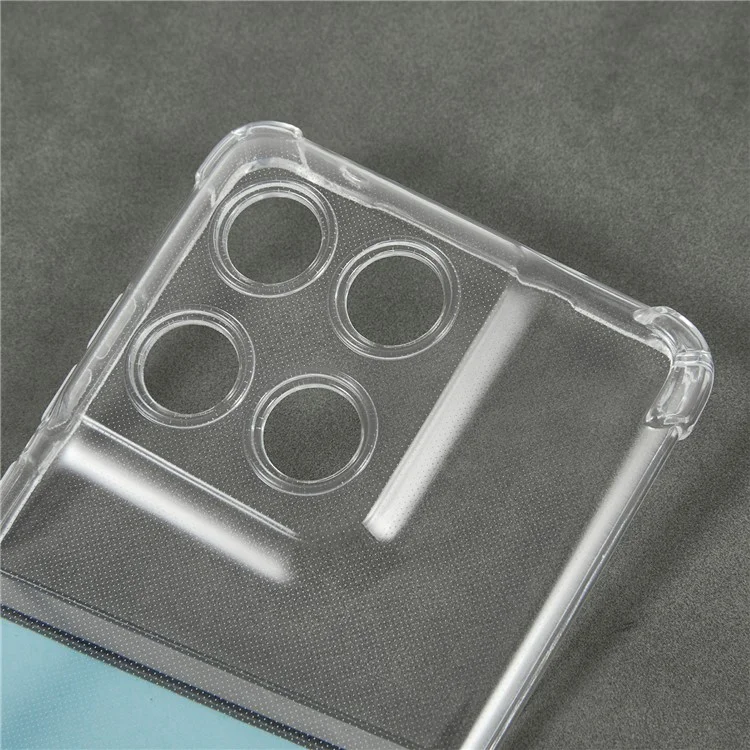 Funda para teléfono Motorola Edge 60 Fusion 5G Reforzada en las cuatro esquinas Cubierta transparente de TPU anti caídas