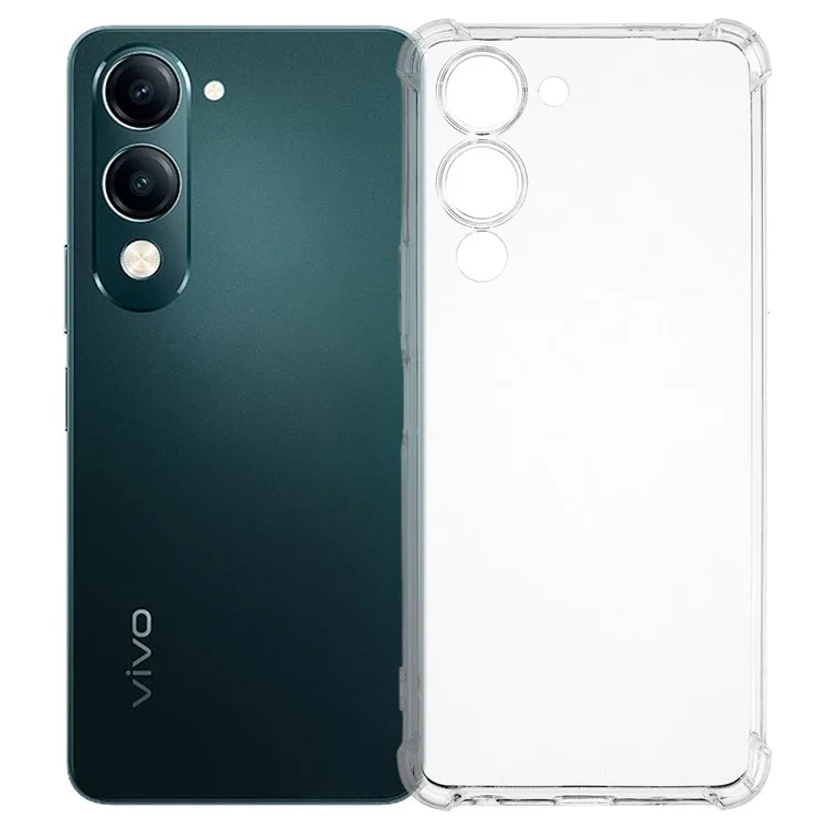For vivo Y29s 5G  /  Y04 4G Phone Case Reinforced Four Corner Anti-Drop Clear TPU Cover