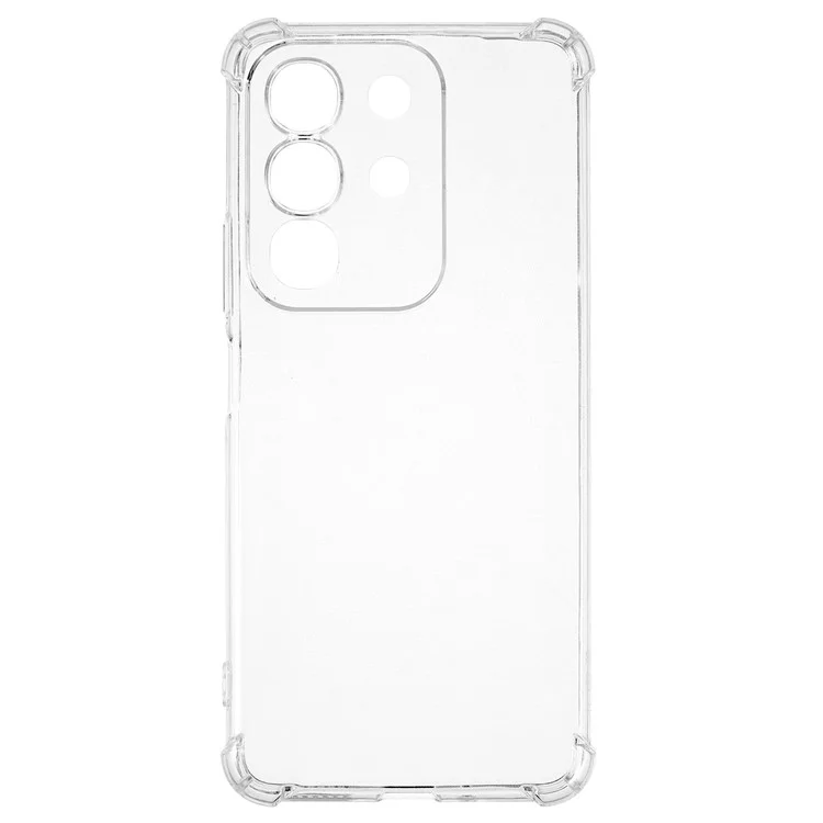 Funda para teléfono vivo Y29 4G / T4x 5G con refuerzo en las cuatro esquinas, antideslizante, transparente de TPU