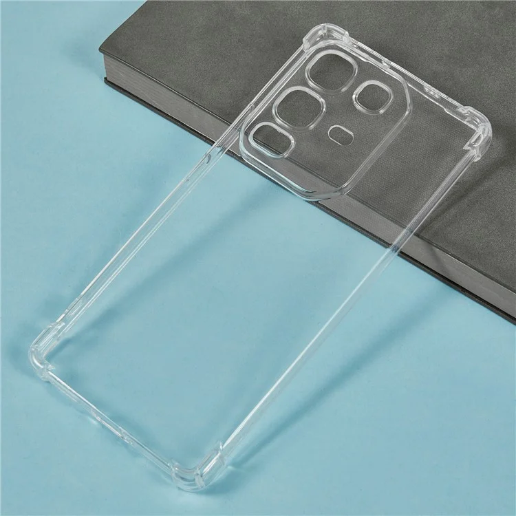 Étui de téléphone Infinix Note 50 4G / Note 50 Pro 4G Renforcé Quatre Coins Anti-Chute Transparent en TPU