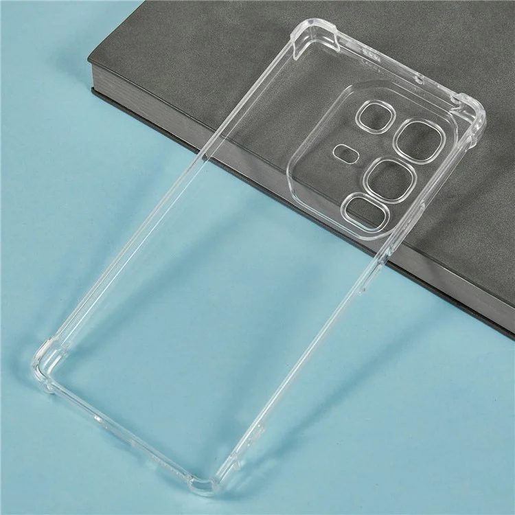 Étui de téléphone Infinix Note 50 4G / Note 50 Pro 4G Renforcé Quatre Coins Anti-Chute Transparent en TPU