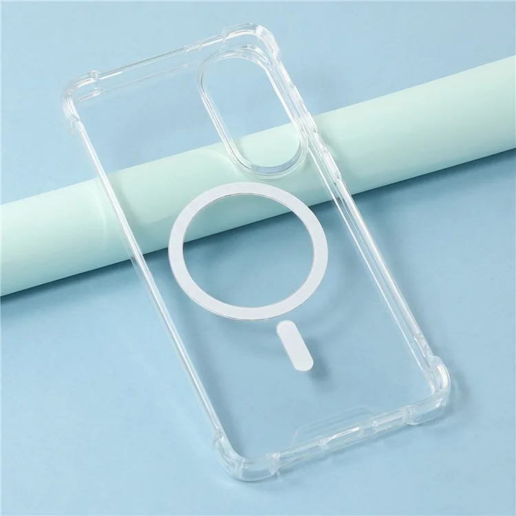 For Samsung Galaxy S25 Edge Case Compatible with MagSafe 1.5mm Shockproof Clear Phone Back Cover