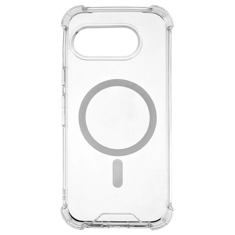 For Google Pixel 9a Magnetic Case 1.5mm Shockproof Clear Phone Back Cover