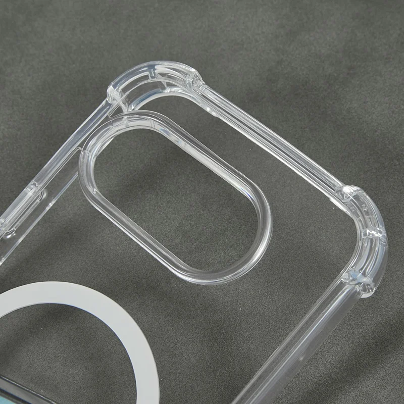 For Google Pixel 9a Magnetic Case 1.5mm Shockproof Clear Phone Back Cover