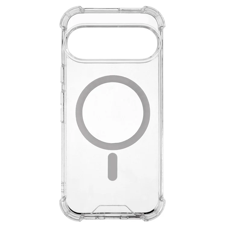 Чехол для Google Pixel 9 Pro XL, совместимый с MagSafe, противоударный прозрачный задний защитный чехол (1,5 мм)