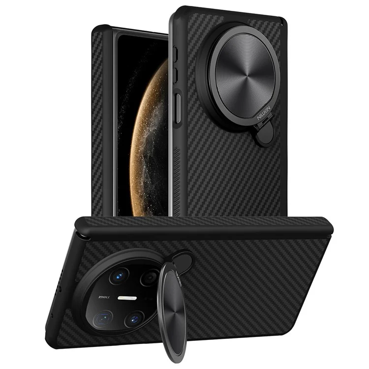 NILLKIN For Huawei Mate X6 Case Compatible with MagSafe TPU + Aramid Fiber Lens Cover Kickstand Phone Cover