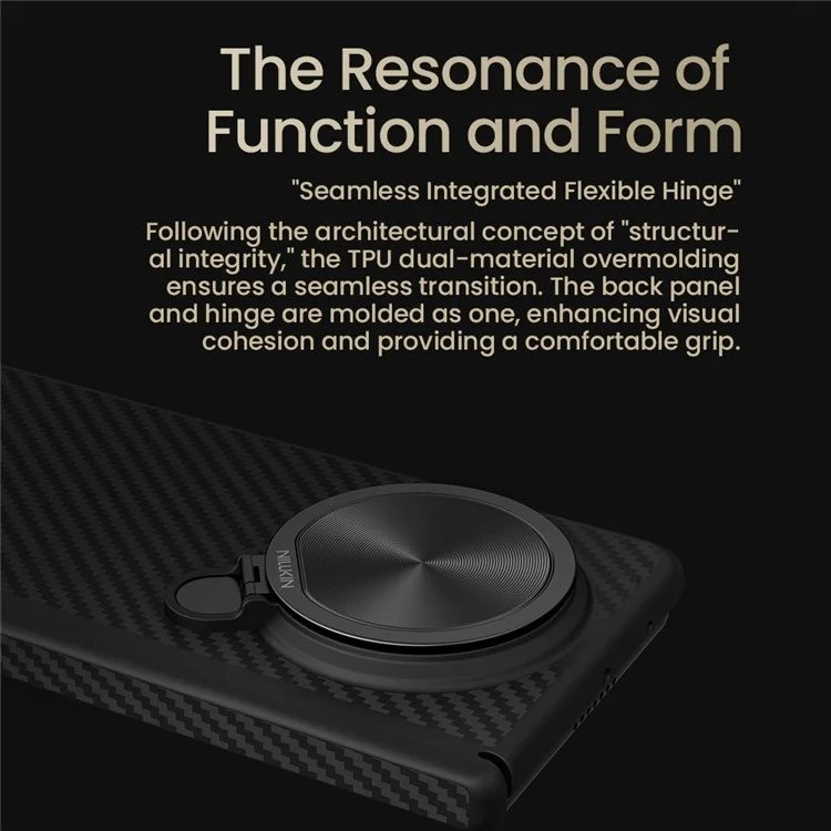 NILLKIN For Huawei Mate X6 Case Compatible with MagSafe TPU + Aramid Fiber Lens Cover Kickstand Phone Cover