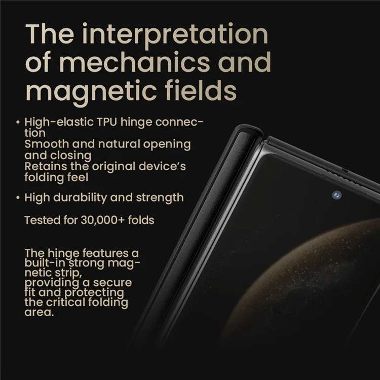 NILLKIN For Huawei Mate X6 Case Compatible with MagSafe TPU + Aramid Fiber Lens Cover Kickstand Phone Cover