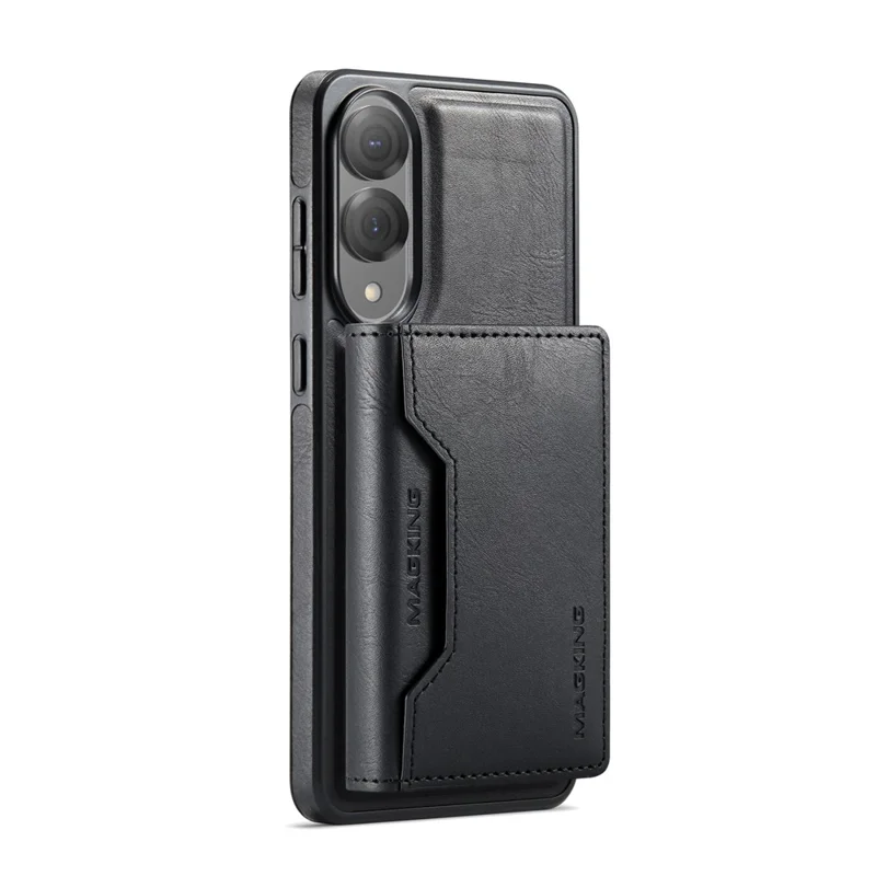 MAGKING K2 Serie Cover per Samsung Galaxy S25 Edge Compatibile con MagSafe in PC + TPU + PU - Nero