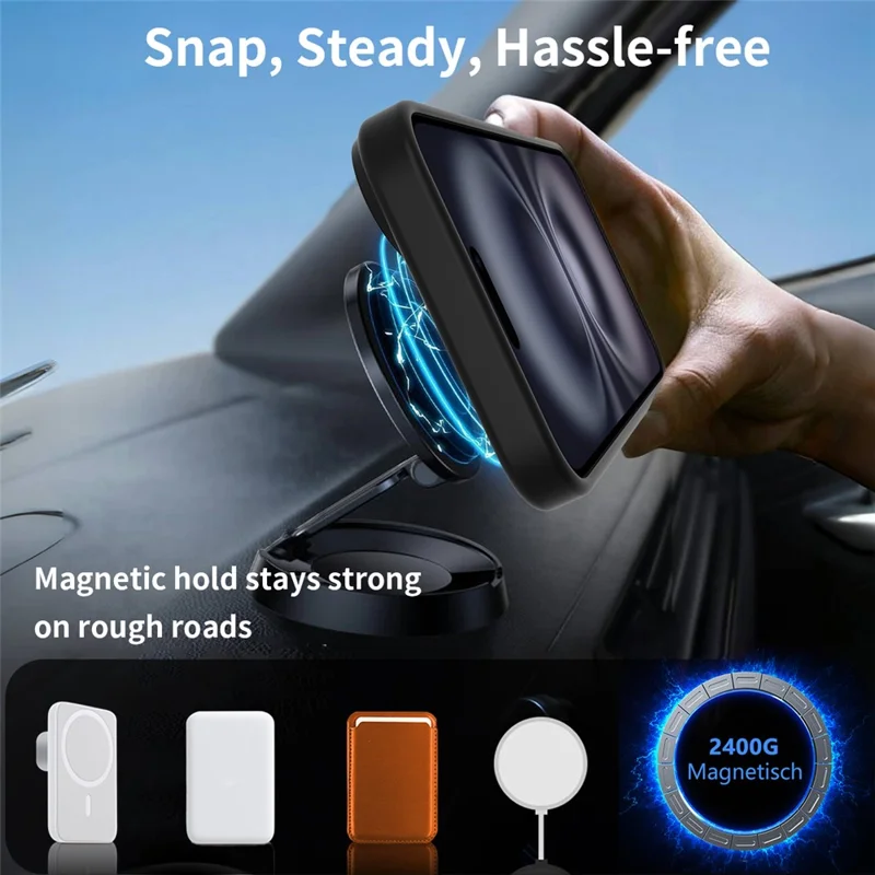 Bulk Purchasing For iPhone 16 Plus Case Compatible with MagSafe Kickstand Skin Touch Phone Cover - Black