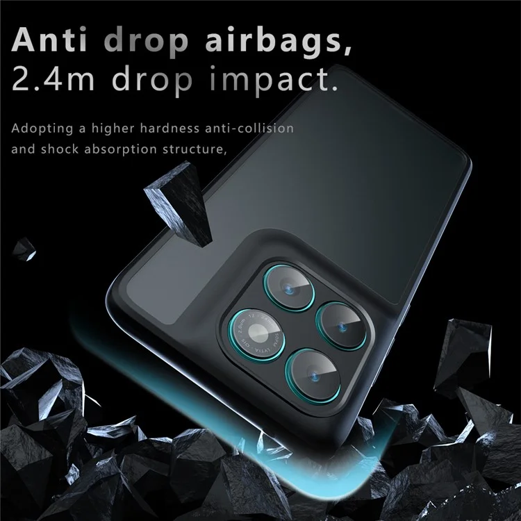 Für Motorola Edge 60 Fusion 5G Hülle Stoßfest TPU + PC Matt Rückseite Handyhülle