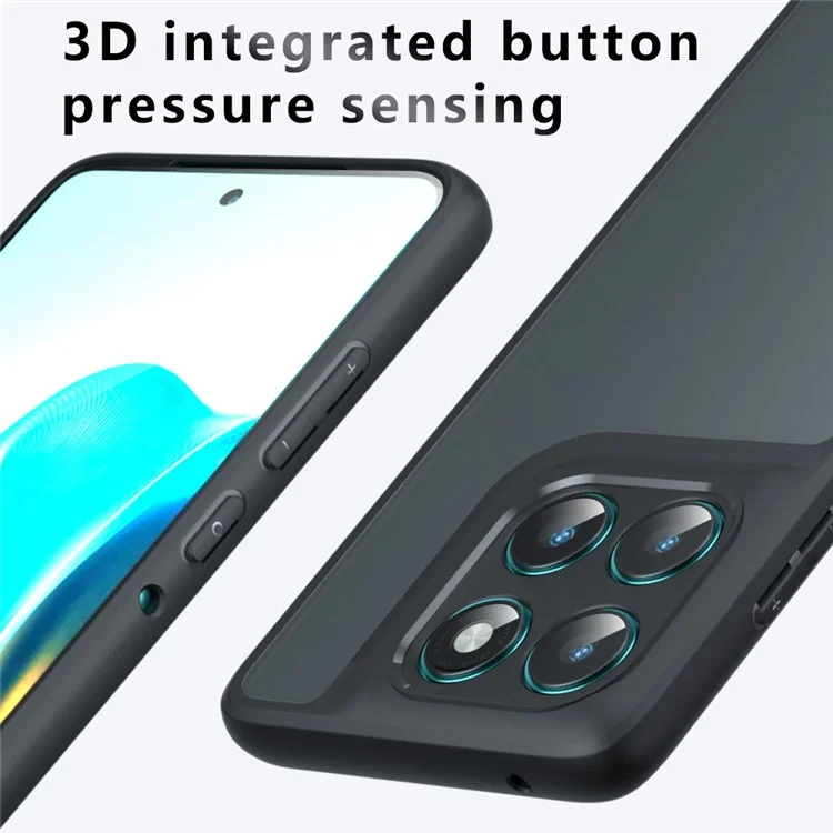 Für Motorola Edge 60 Fusion 5G Hülle Stoßfest TPU + PC Matt Rückseite Handyhülle