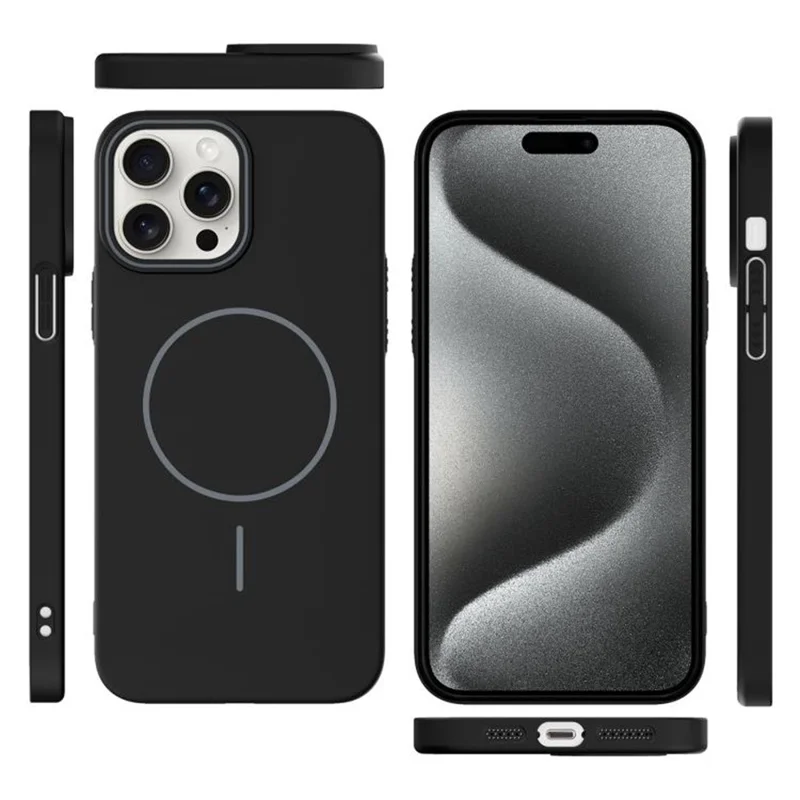 Cover per iPhone 14 Pro Compatibile con MagSafe, Sottile Cover Posteriore in PC - Nero