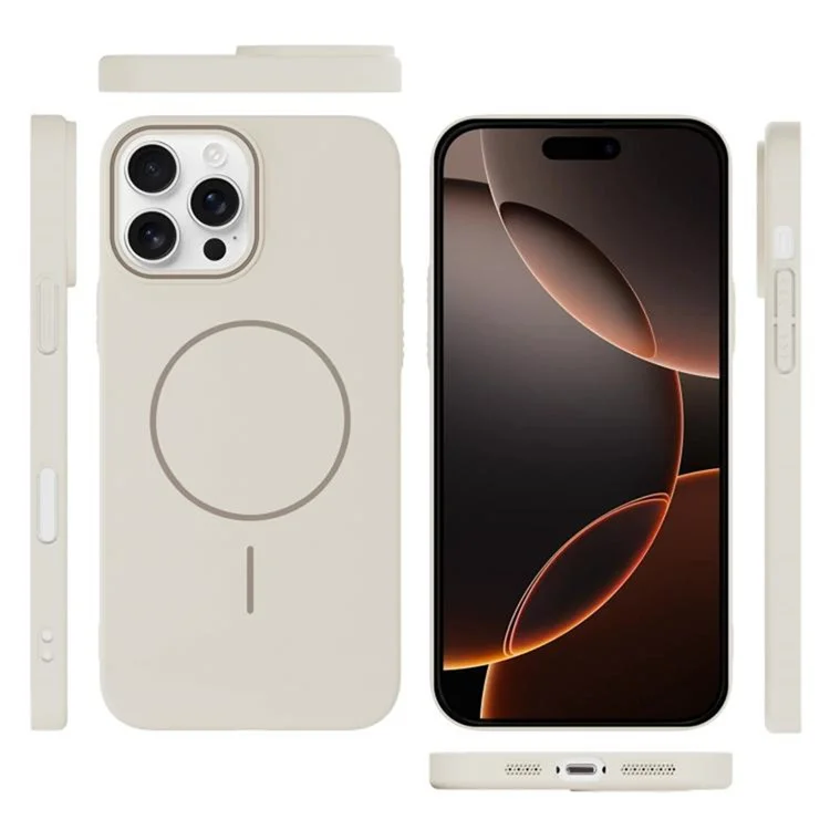 For iPhone 16 Pro Max Case Compatible with MagSafe Slim PC Phone Back Cover - White