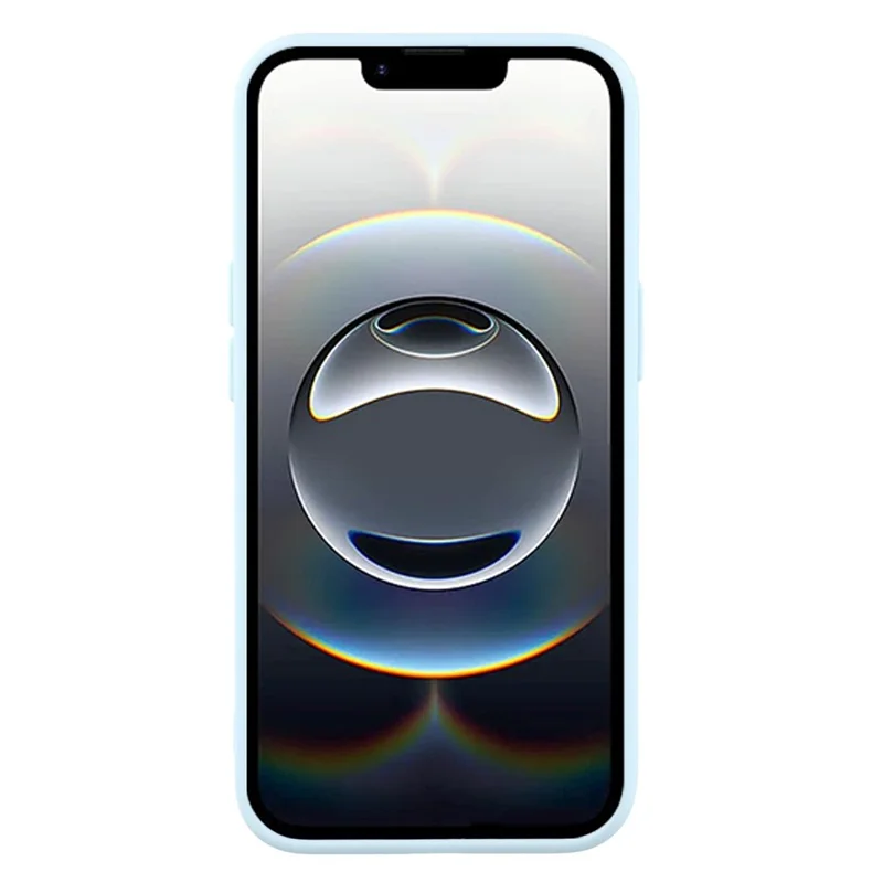 For iPhone 16e Case 2.0mm Thick Solid Color Soft TPU Phone Back Cover Large Lens Cutout - Sky Blue