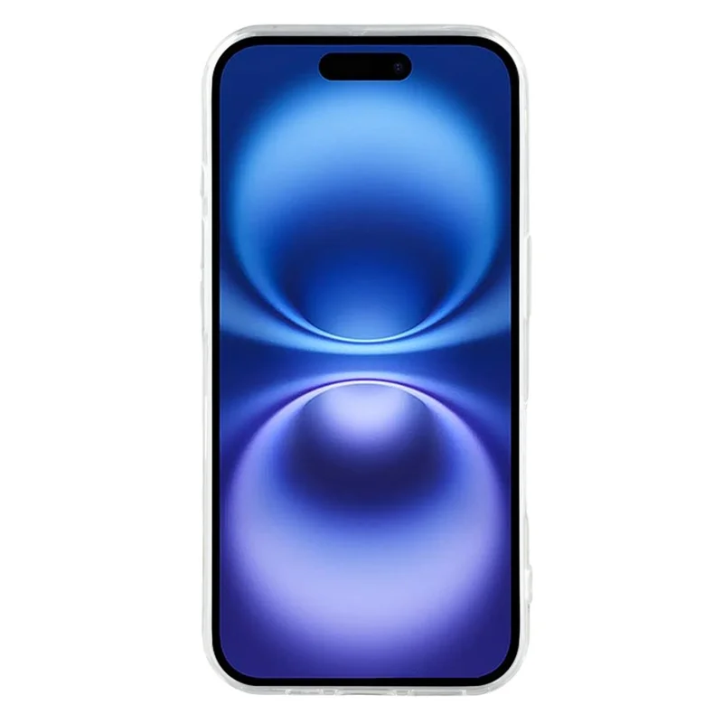 For iPhone 16 Case Shiny IMD TPU + Acrylic Phone Cover Large Camera Cutout - Painted Apples