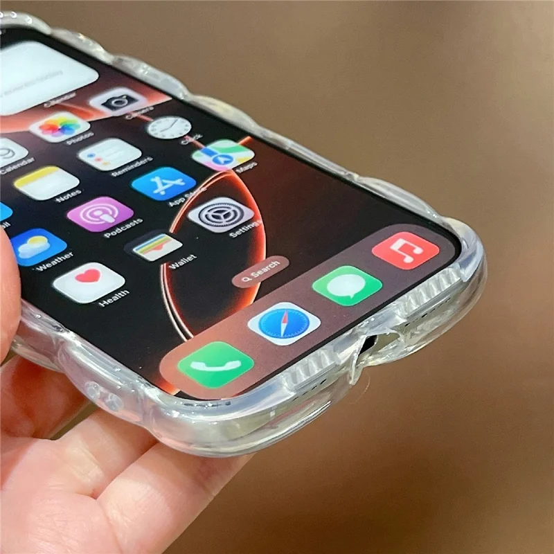 Étui pour iPhone 15 Pro Max Motif créatif de chat et de chien en forme de losange en TPU