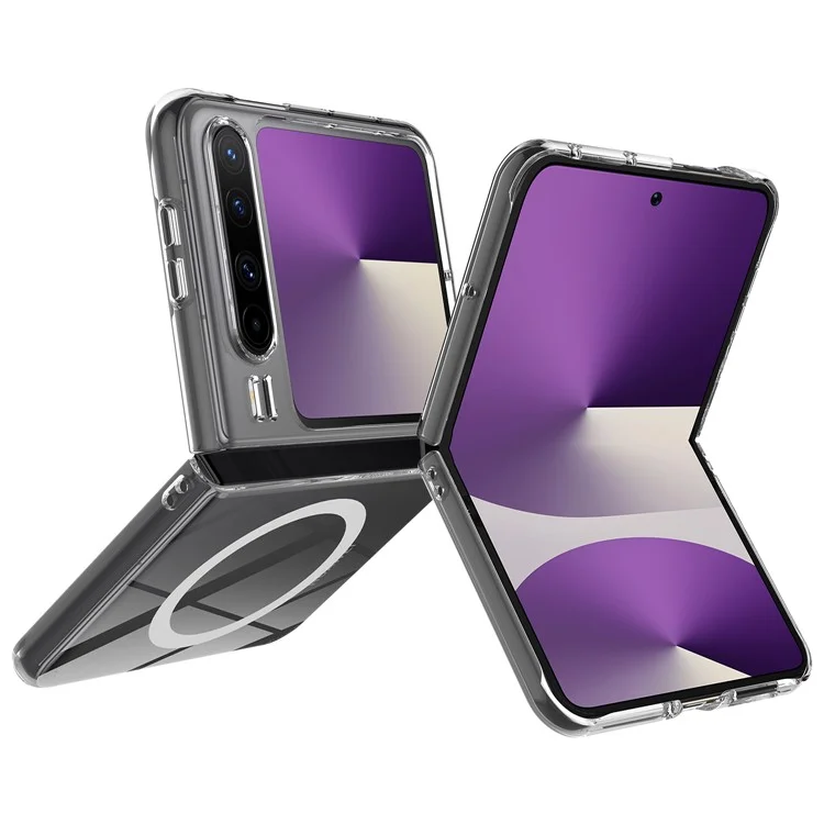For Huawei Pura X Clear Case TPU + Acrylic Magnetic Phone Cover Compatible with MagSafe