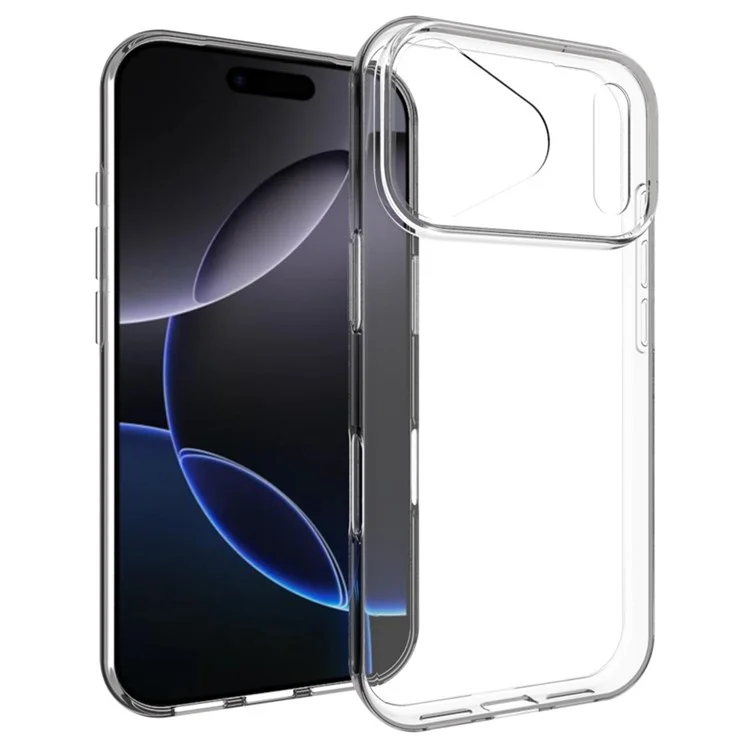Чехол для iPhone 17 Pro с водоотталкивающим TPU-покрытием, прозрачная задняя крышка