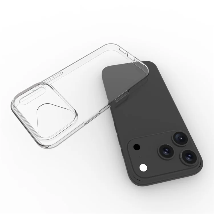 Чехол для iPhone 17 Pro с водоотталкивающим TPU-покрытием, прозрачная задняя крышка