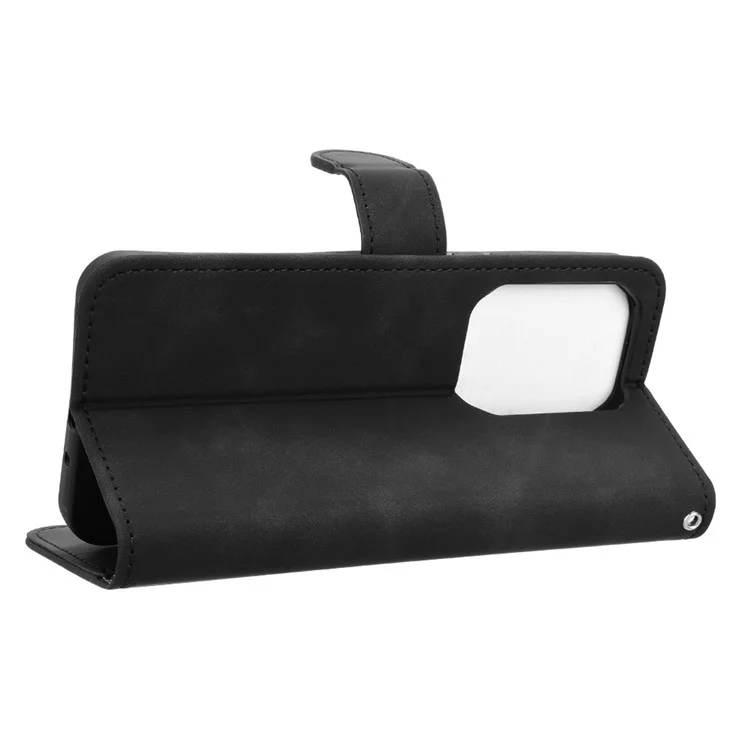 Cover a portafoglio in pelle per Infinix Note 50x 5G, effetto pelle, antiurto, colore nero