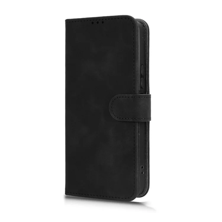 Cover a portafoglio in pelle per Infinix Note 50x 5G, effetto pelle, antiurto, colore nero